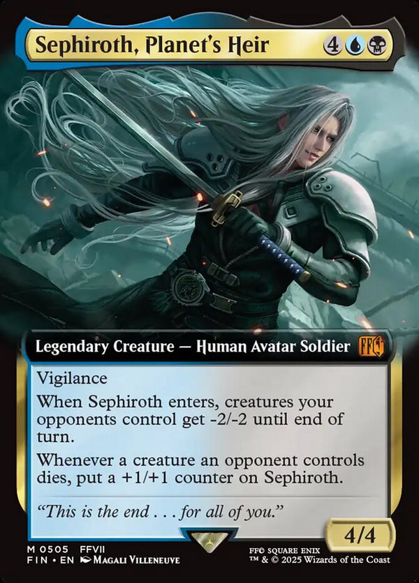 Sephiroth, Planet's Heir (Extended Art) - Magic: The Gathering