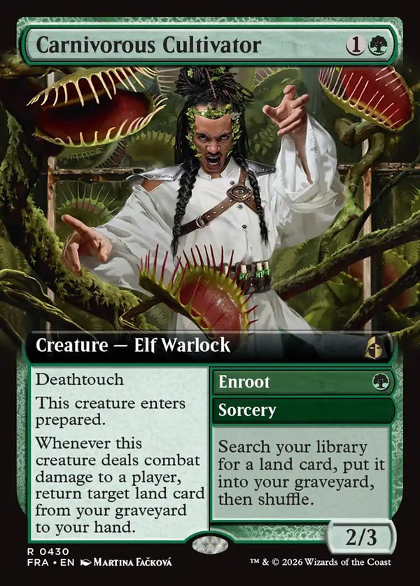Carnivorous Cultivator (Extended Art) (FRA 430) - Magic: The Gathering