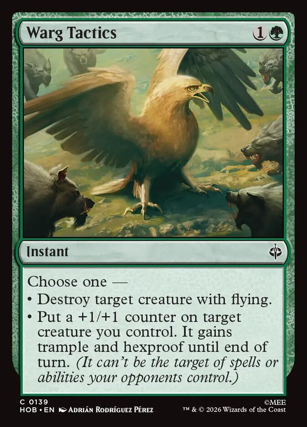 Warg Tactics (HOB 139) - Magic: The Gathering
