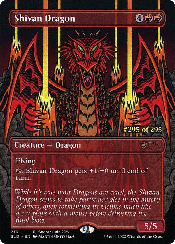 Shivan Dragon (Serial Numbered) - Magic: The Gathering
