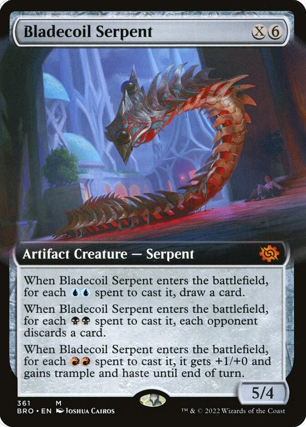 Bladecoil Serpent (Extended Art) - Magic: The Gathering