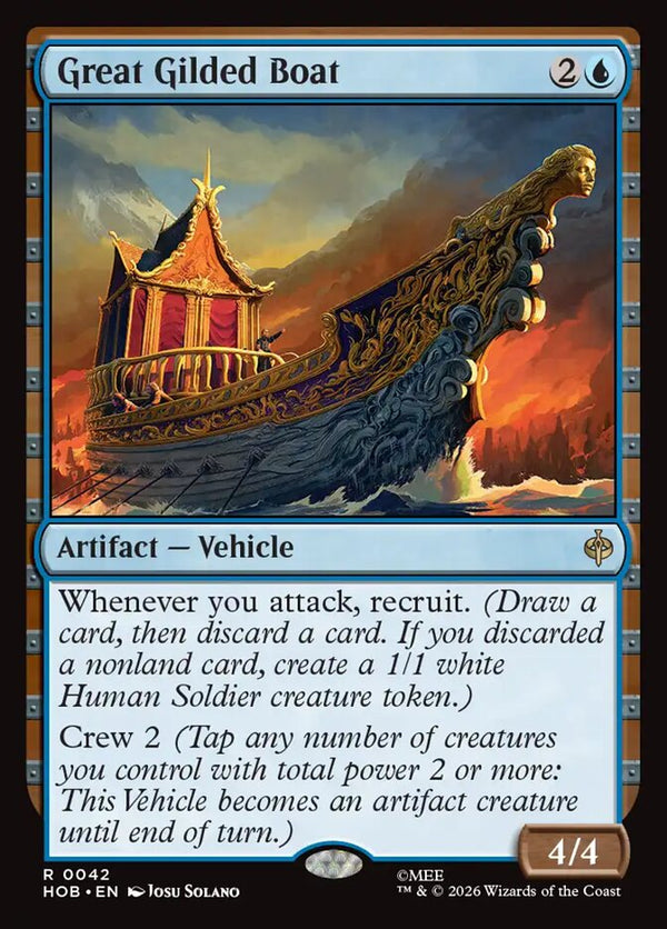 Great Gilded Boat - Magic: The Gathering