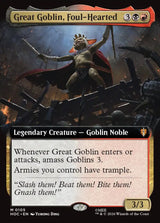 Great Goblin, Foul-Hearted (Extended Art) (HOC 105) - Magic: The Gathering