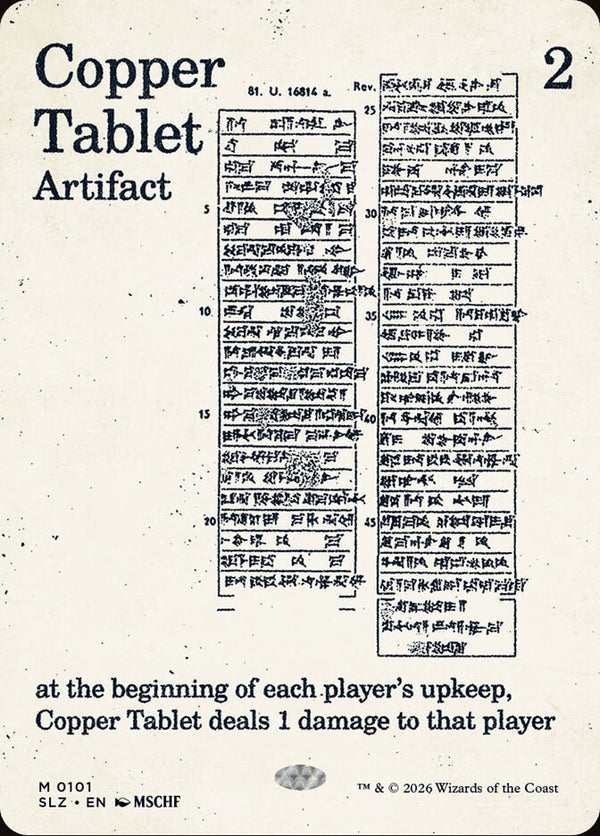 Copper Tablet (0101) - Magic: The Gathering