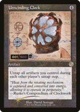 Unwinding Clock (Schematic) (Serial Numbered) - Magic: The Gathering