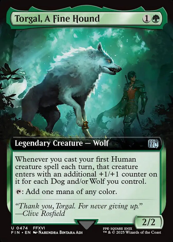 Torgal, A Fine Hound (Extended Art) - Magic: The Gathering