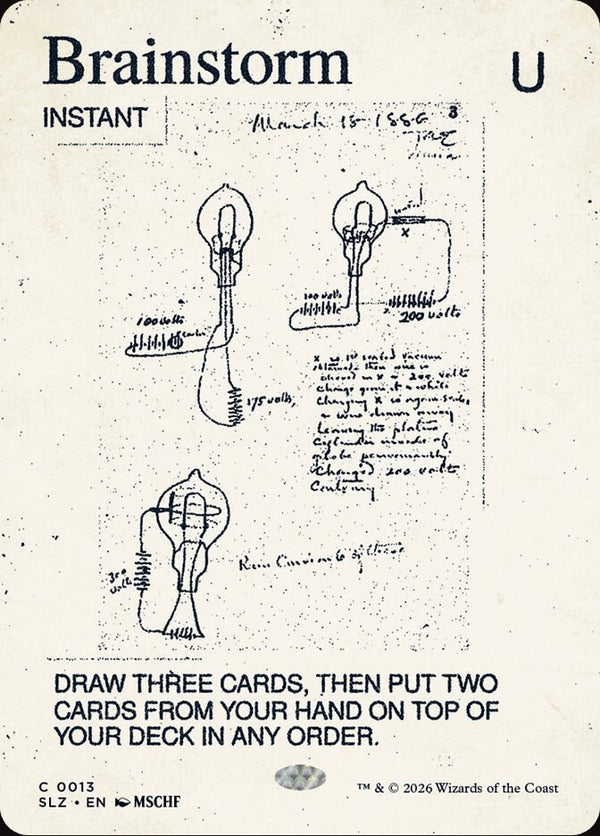 Brainstorm (0013) - Magic: The Gathering