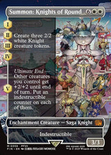 Summon: Knights of Round (Borderless) - Magic: The Gathering