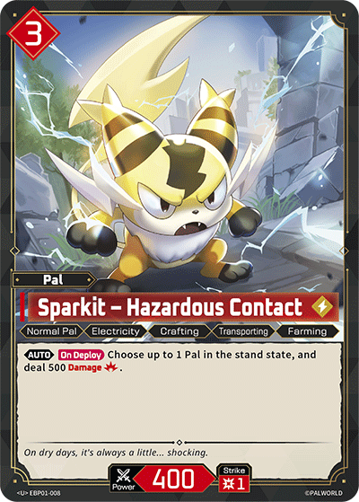 Sparkit - Hazardous Contact (EBP01-008) - Palworld