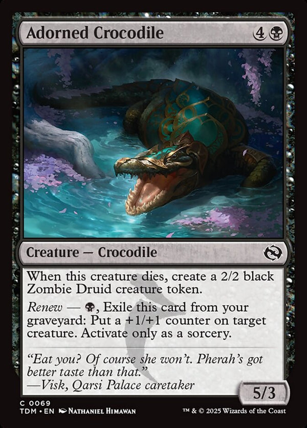 Adorned Crocodile - Magic: The Gathering