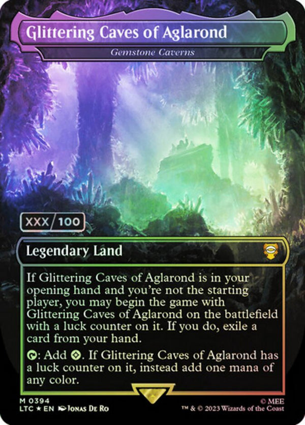 Glittering Caves of Aglarond - Gemstone Caverns (Serial Numbered) - Magic: The Gathering