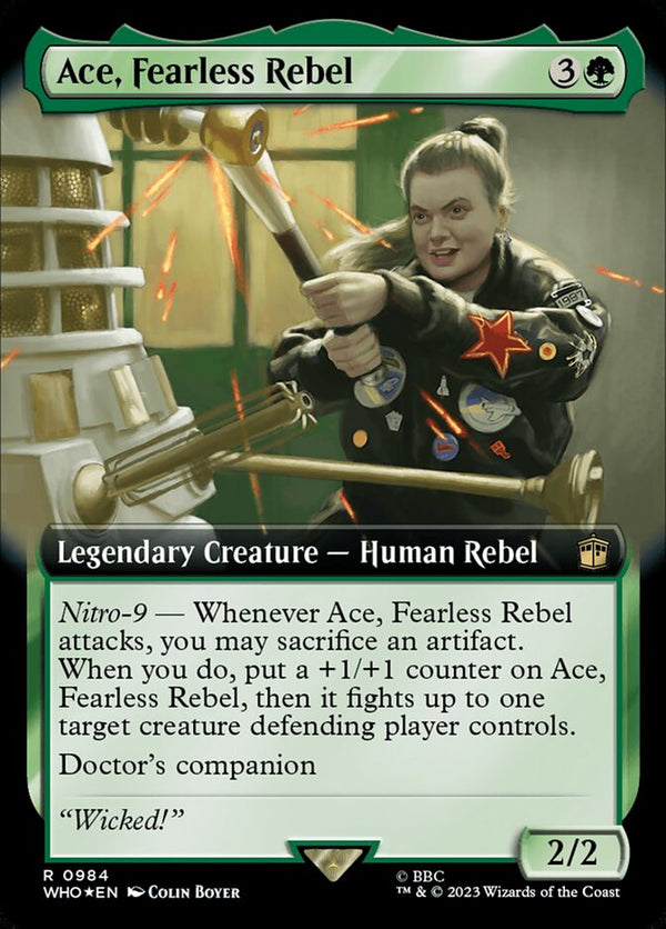 Ace, Fearless Rebel (Extended Art) (Surge Foil) - Magic: The Gathering