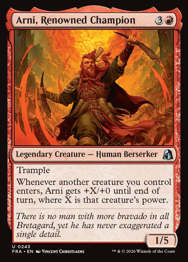 Arni, Renowned Champion (FRA 243) - Magic: The Gathering