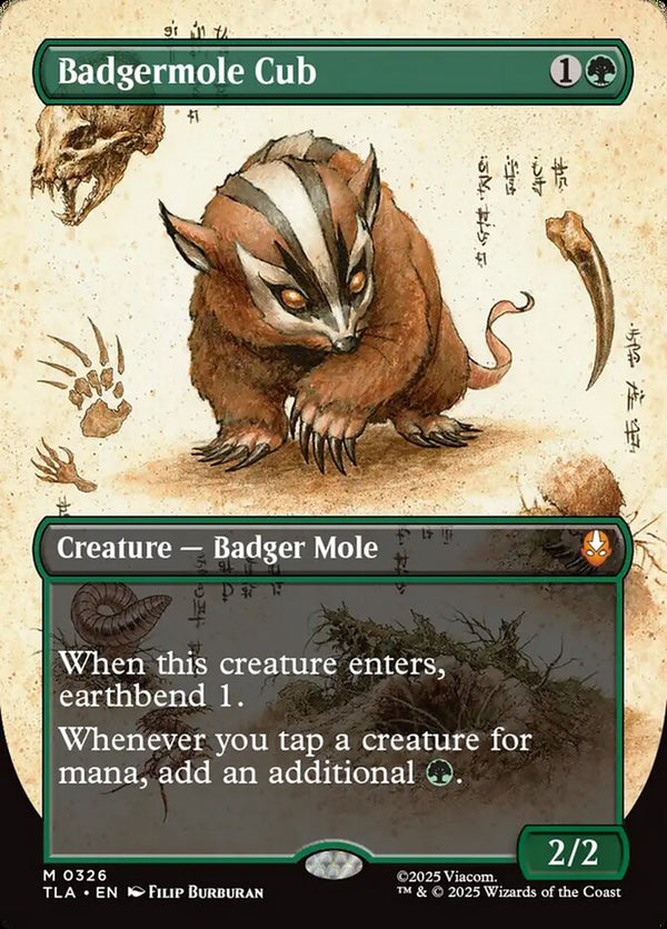 Badgermole Cub (Borderless) - Magic: The Gathering