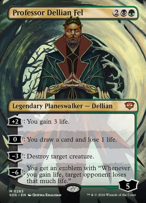 Professor Dellian Fel (Borderless) (SOS 283) - Magic: The Gathering