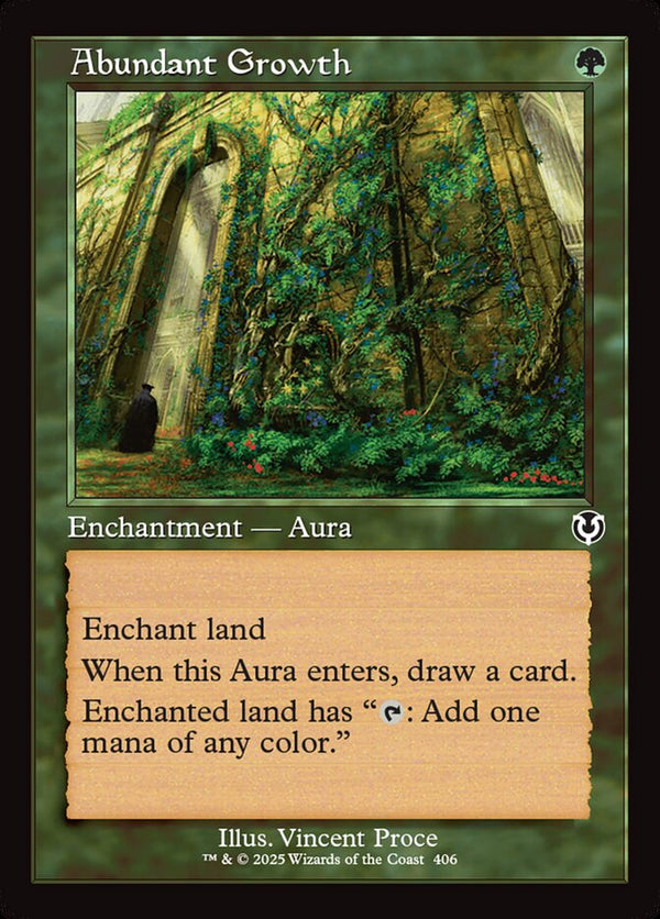 Abundant Growth (Retro Frame) - Magic: The Gathering
