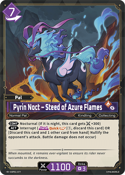 Pyrin Noct - Steed of Azure Flames