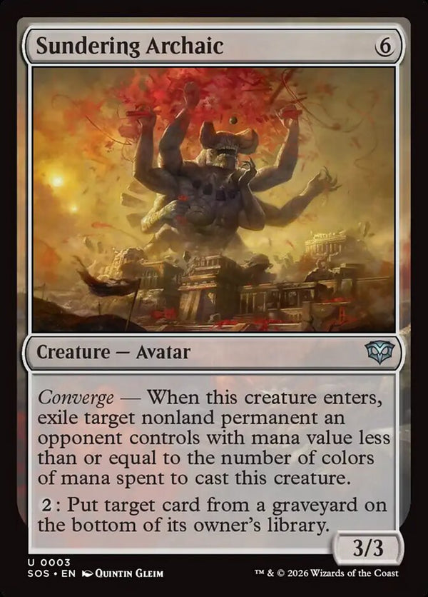 Sundering Archaic - Magic: The Gathering