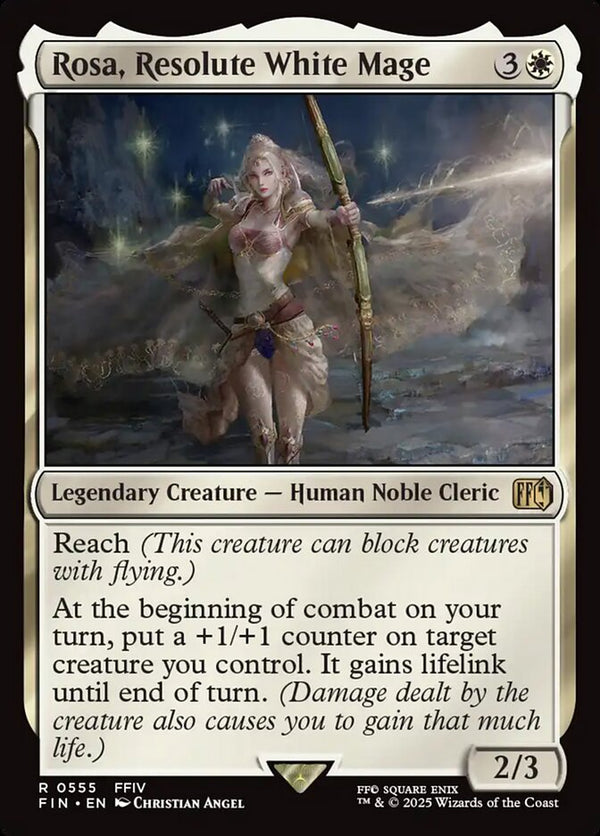 Rosa, Resolute White Mage - Magic: The Gathering
