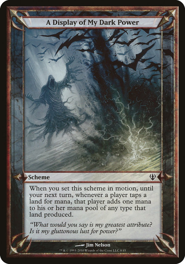 A Display of My Dark Power (Archenemy) - Magic: The Gathering