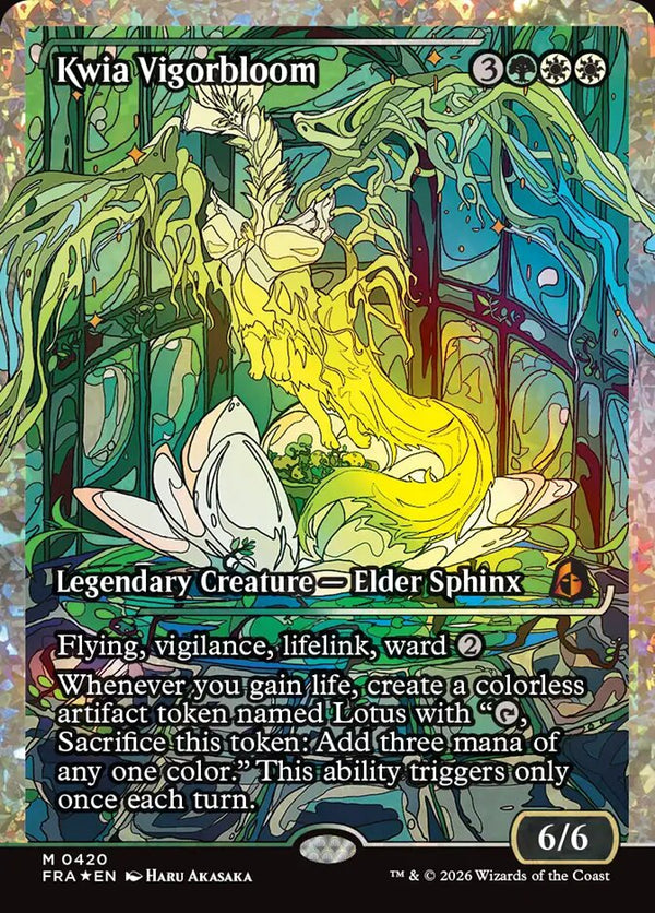 Kwia Vigorbloom (Showcase) (Fracture Foil) (0420) - Magic: The Gathering