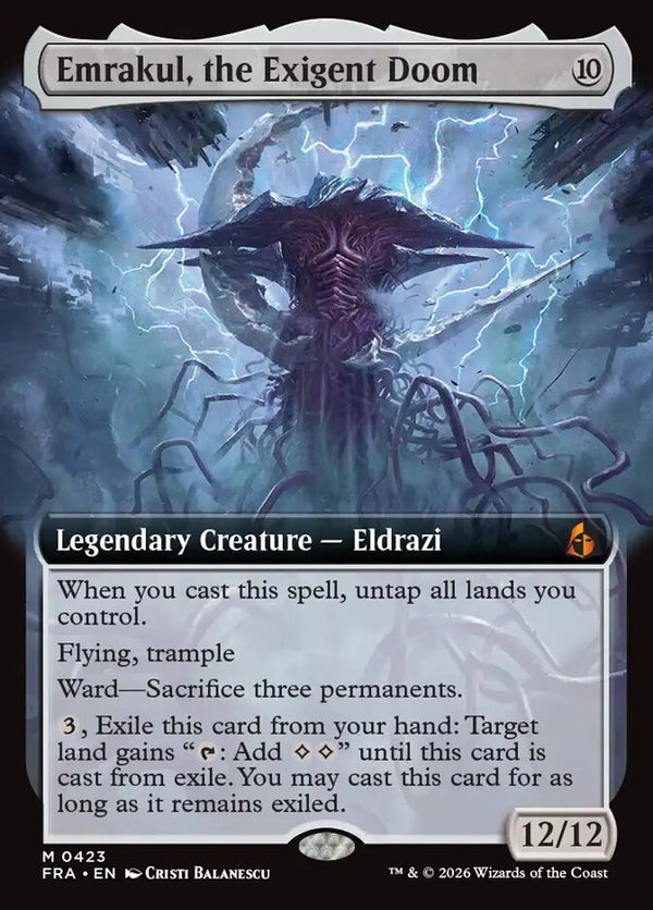 Emrakul, the Exigent Doom (Extended Art) (FRA 423) - Magic: The Gathering