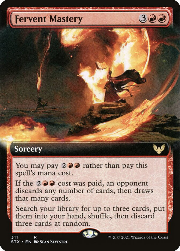 Fervent Mastery (Extended Art) - Magic: The Gathering