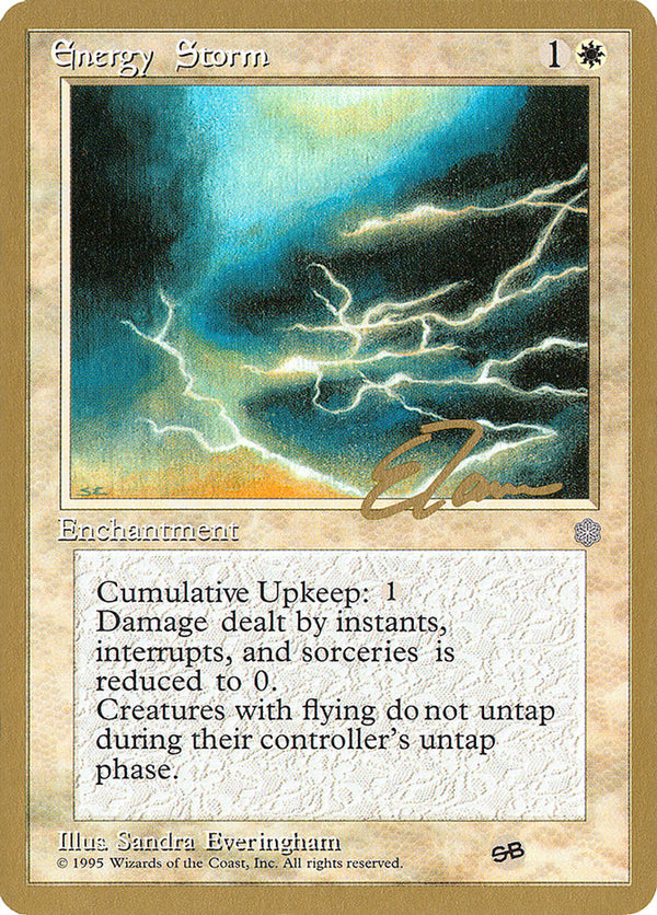 Energy Storm - 1996 Eric Tam (ICE) (SB) - Magic: The Gathering