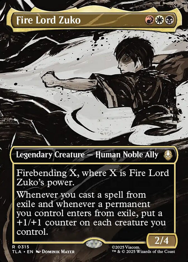 Fire Lord Zuko (Borderless) - Magic: The Gathering