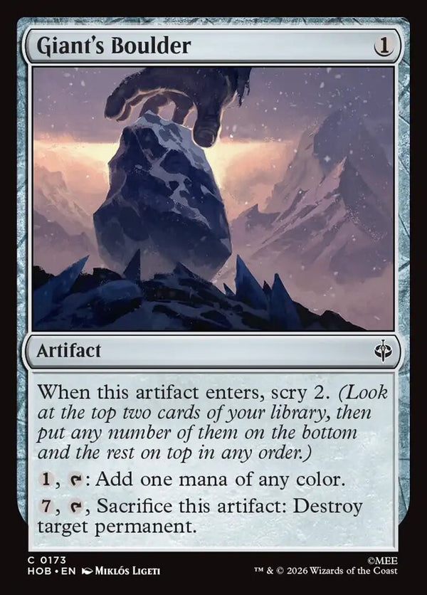 Giant's Boulder - Magic: The Gathering