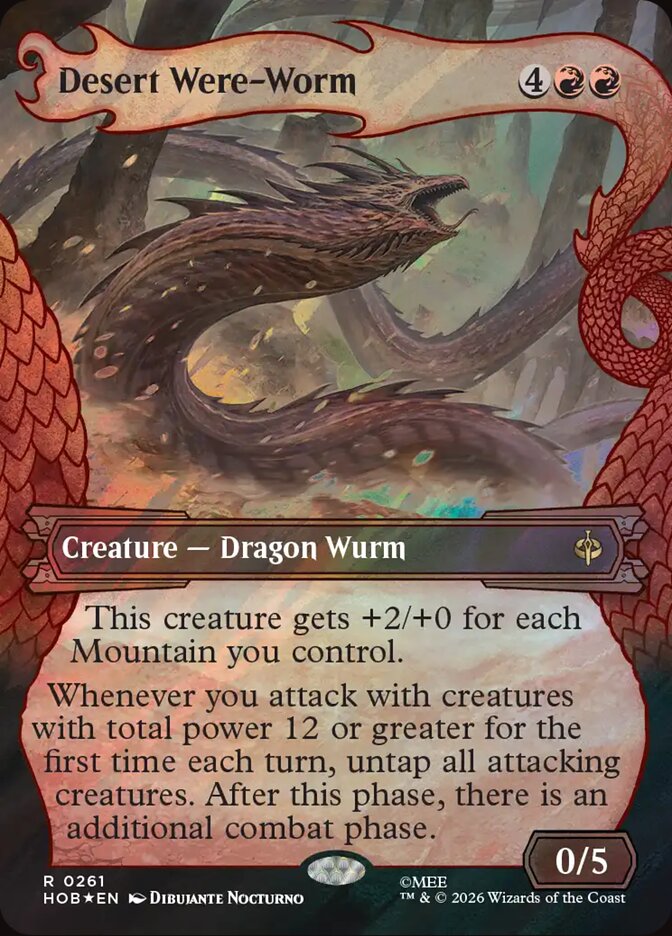 Desert Were-Worm (Showcase) (Surge Foil)