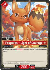 Foxparks - Light of Courage (SR) (EBP01-006SR) - Palworld