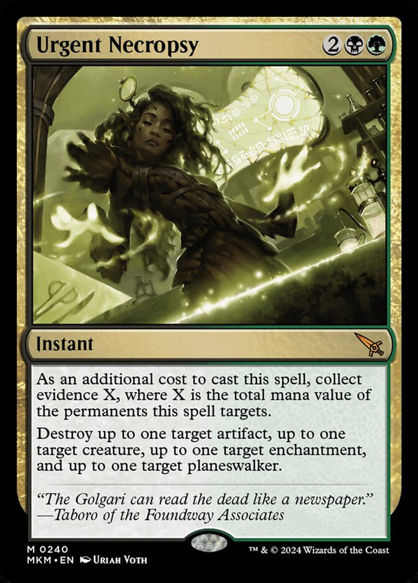 Urgent Necropsy - Magic: The Gathering