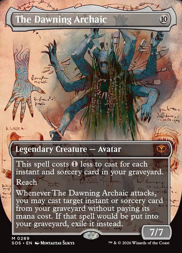 The Dawning Archaic (Borderless) (SOS 289) - Magic: The Gathering
