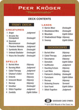 2003 Peer Kroger Decklist Card - Magic: The Gathering