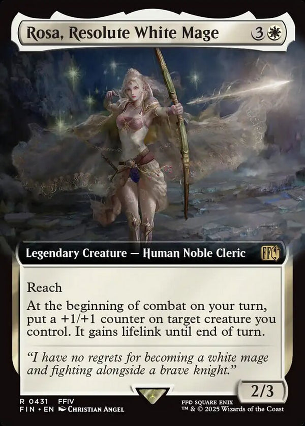 Rosa, Resolute White Mage (Extended Art) - Magic: The Gathering