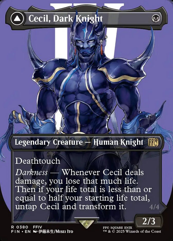 Cecil, Dark Knight (Borderless) - Magic: The Gathering