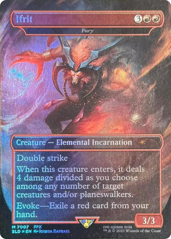 Ifrit - Fury (Rainbow Foil) - Magic: The Gathering
