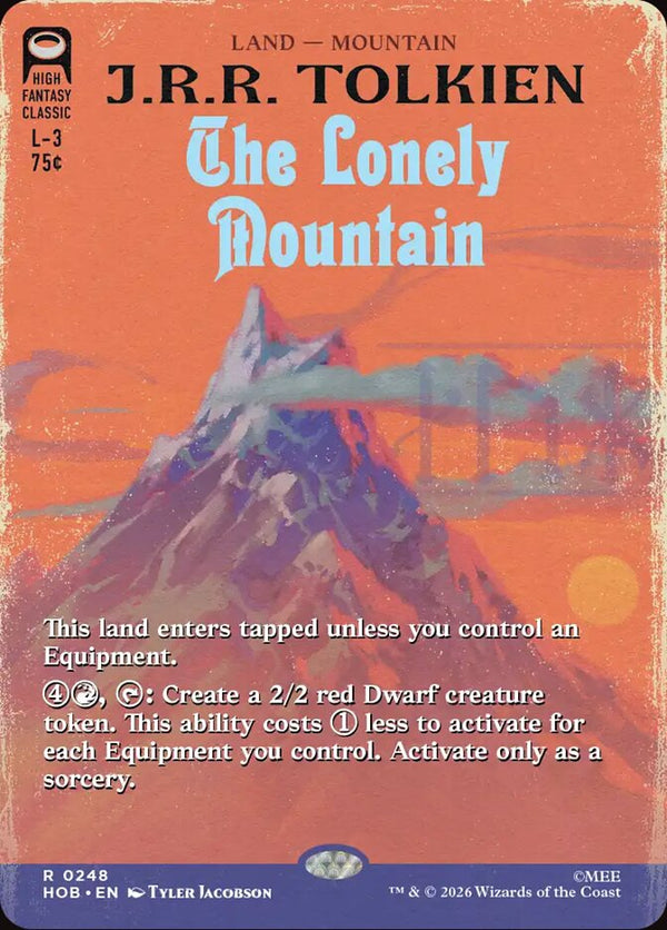 The Lonely Mountain (Borderless) (HOB 248) - Magic: The Gathering