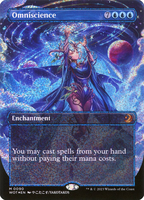 Omniscience (Anime Borderless) (Confetti Foil) - Magic: The Gathering