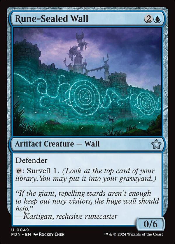 Rune-Sealed Wall - Magic: The Gathering