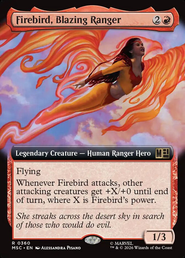 Firebird, Blazing Ranger (Extended Art) - Magic: The Gathering