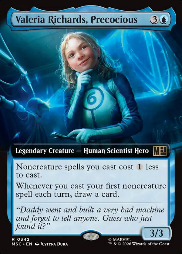 Valeria Richards, Precocious (Extended Art) - Magic: The Gathering