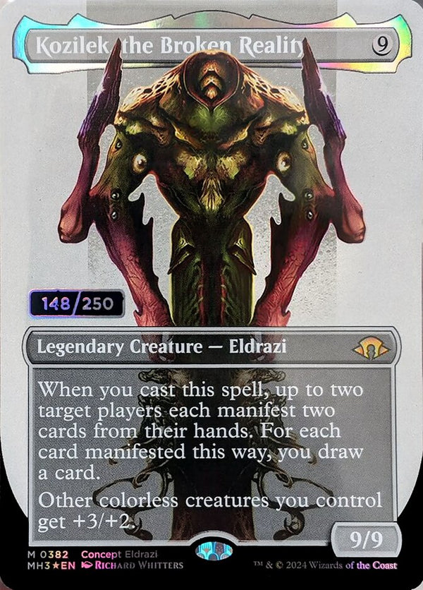 Kozilek, the Broken Reality (Borderless) (Serial Numbered) - Magic: The Gathering