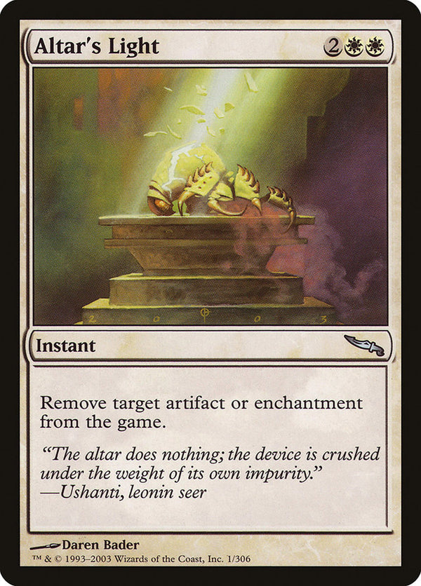 Altar's Light - Magic: The Gathering