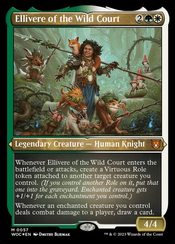 Ellivere of the Wild Court (Display Commander) - Thick Stock - Magic: The Gathering