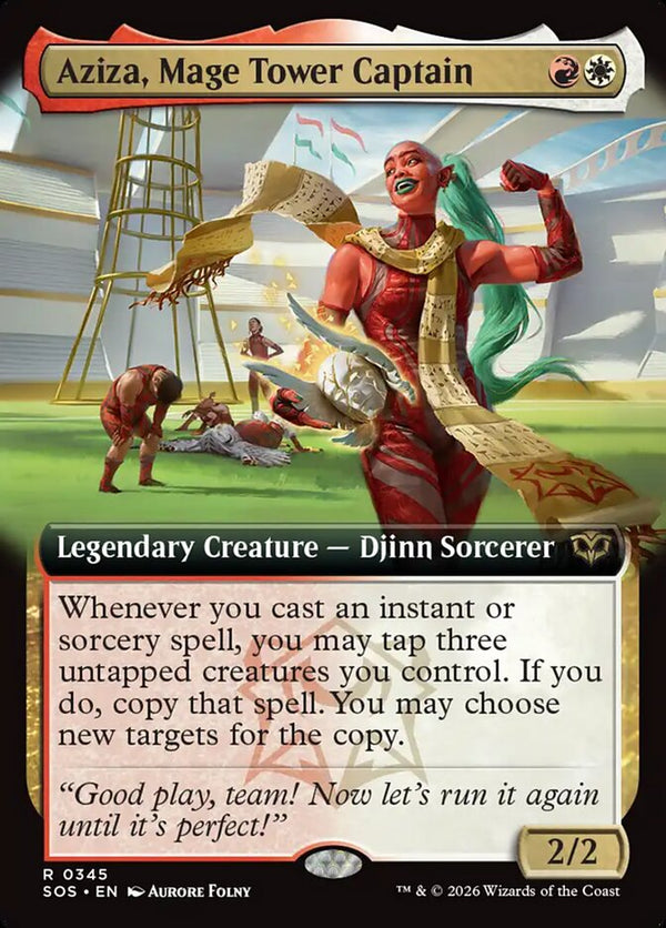 Aziza, Mage Tower Captain (Extended Art) - Magic: The Gathering