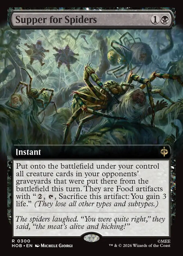 Supper for Spiders (Extended Art) (HOB 300) - Magic: The Gathering
