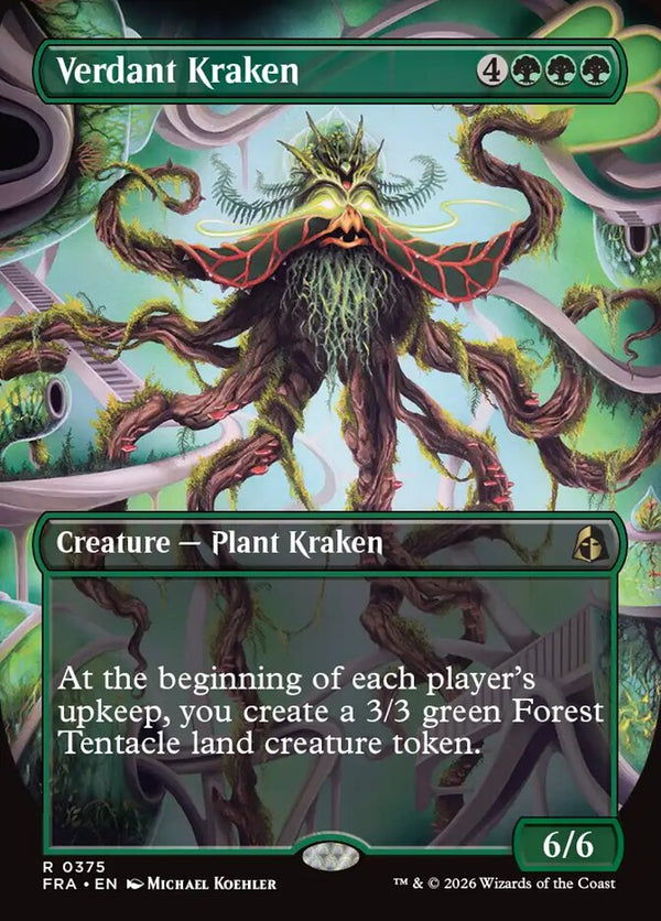 Verdant Kraken (Borderless) (FRA 375) - Magic: The Gathering