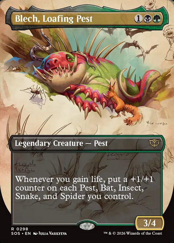 Blech, Loafing Pest (Borderless) - Magic: The Gathering
